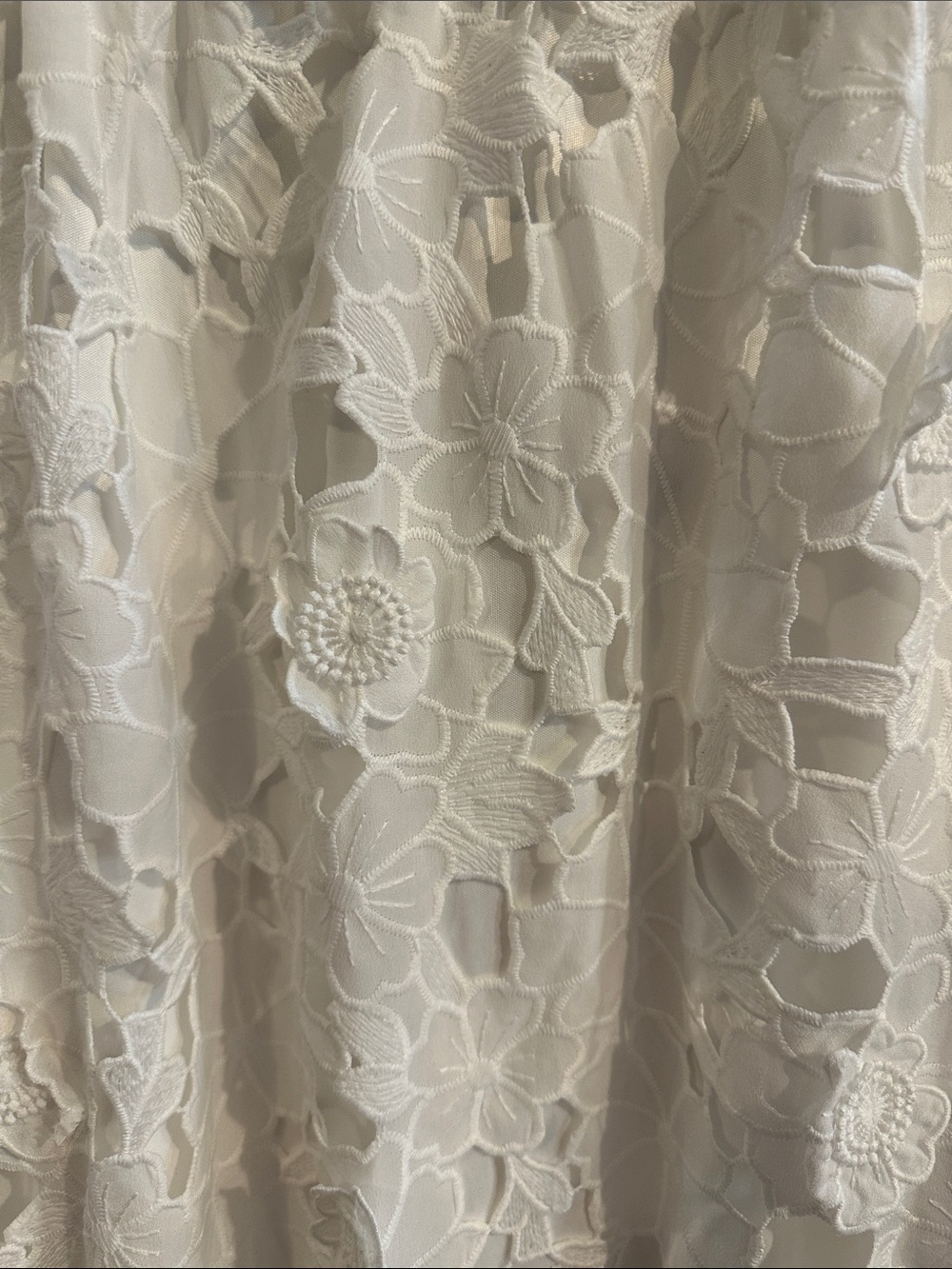Lulus White Floral Lace Midi Dress Backless NWT XXL Boho Cottagecore Coquette - Picture 3 of 11